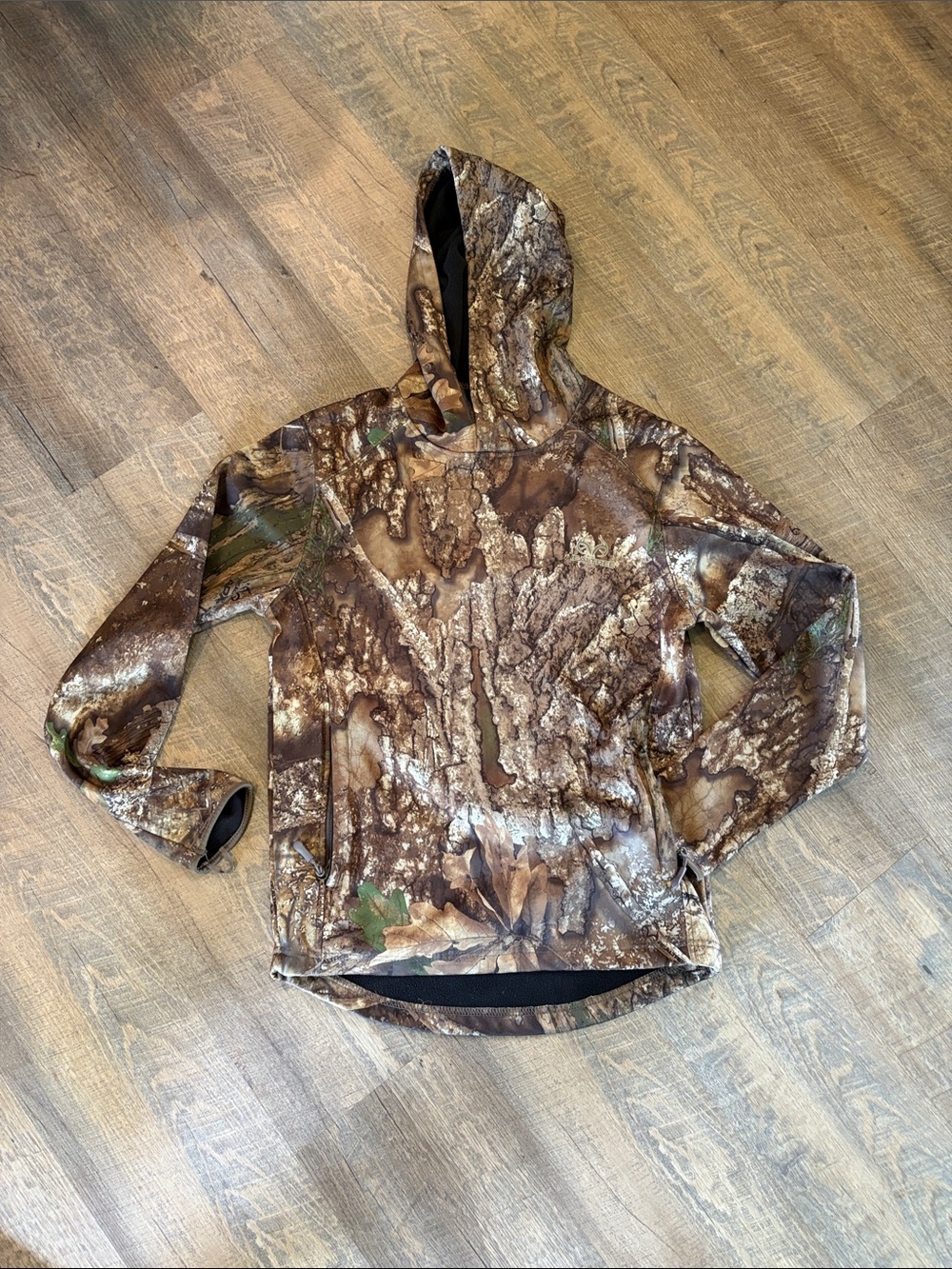 Realtree Camo Hoodie w/Kangaroo Pocket Adult Small